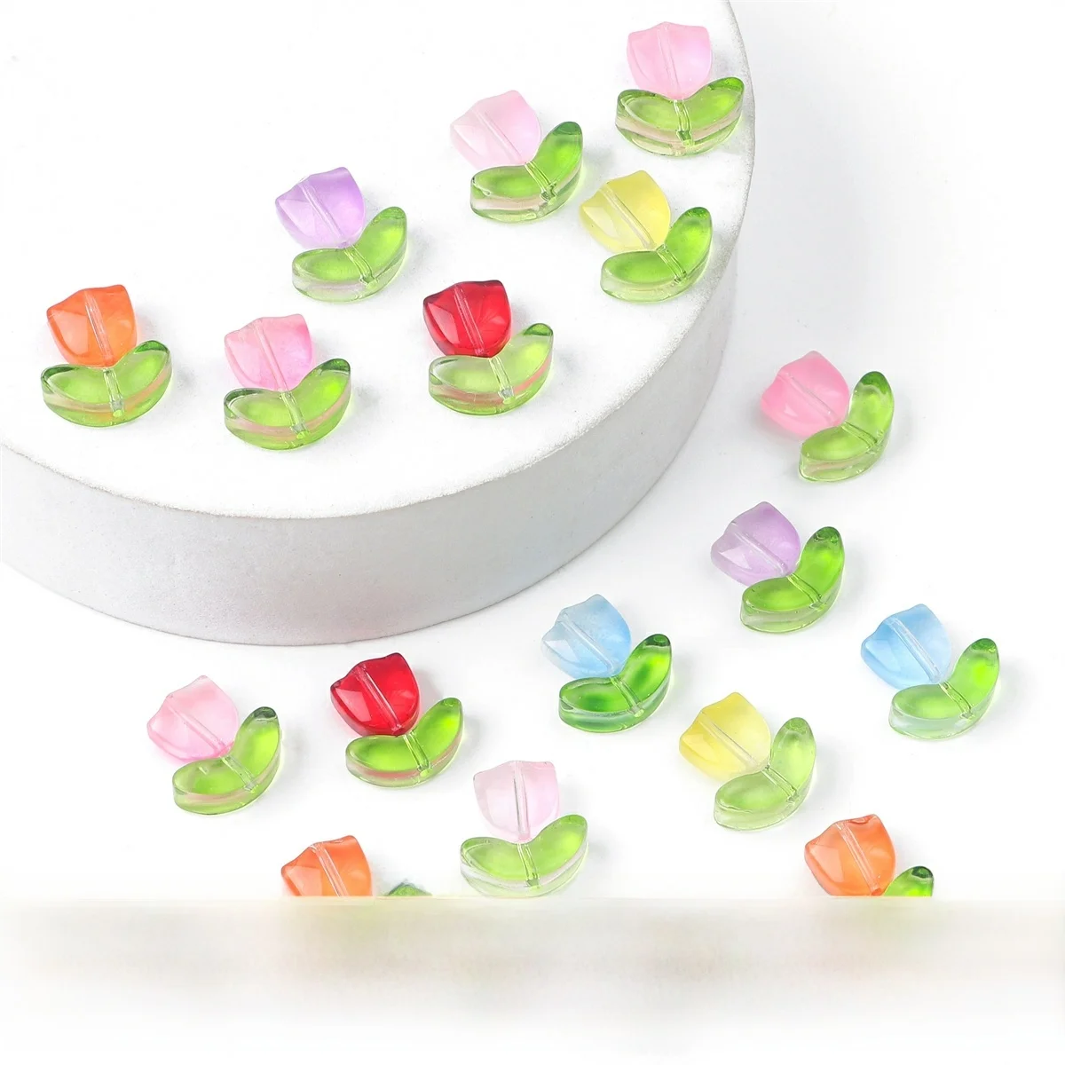 Набор ювелирных материалов из стекла-тюльпана ручной работы с цветами и листьями включает браслеты, ожерелья, подвески, серьги
Набор ювелирных материалов из стекла-тюльпана ручной работы с цветами и листьями включает браслеты, ожерелья, подвески, серьги