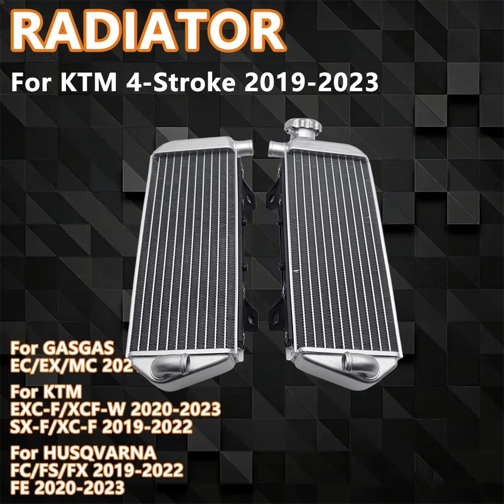 For KTM 2019-2023 4-Stroke Motorcycle Aluminum Radiator Engine Cooling EXC-F/SXF/XCF HUSQVARNA FC/FE/TE GASGAS/ECF/EX/MC-F
For KTM 2019-2023 4-Stroke Motorcycle Aluminum Radiator Engine Cooling EXC-F/SXF/XCF HUSQVARNA FC/FE/TE GASGAS/ECF/EX/MC-F