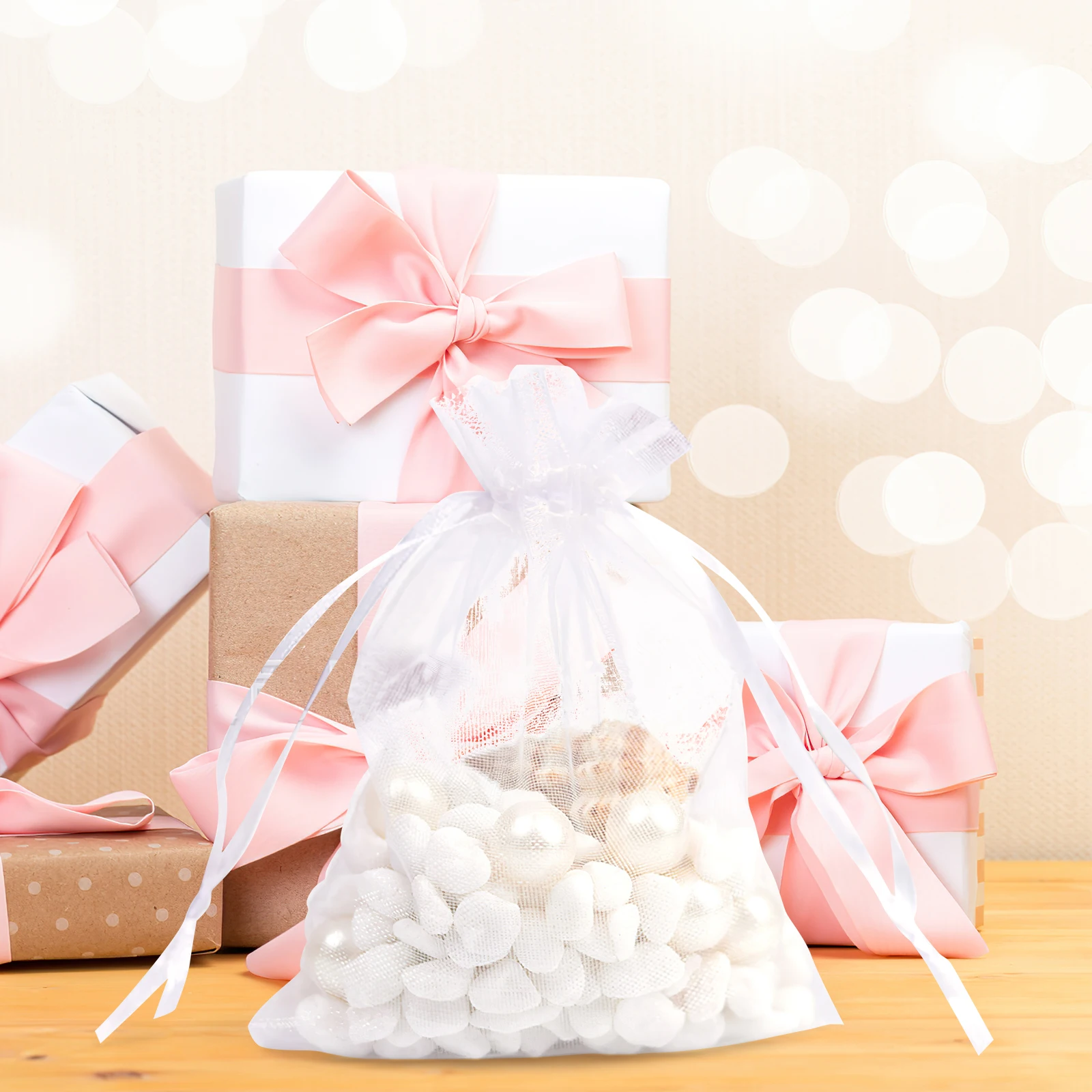 25pcs Gift Organza Candy for Party Wedding Black Mesh White Bracelet Baby Treat Reusable Packaging Solution Jewelry Storage
25pcs Gift Organza Candy for Party Wedding Black Mesh White Bracelet Baby Treat Reusable Packaging Solution Jewelry Storage