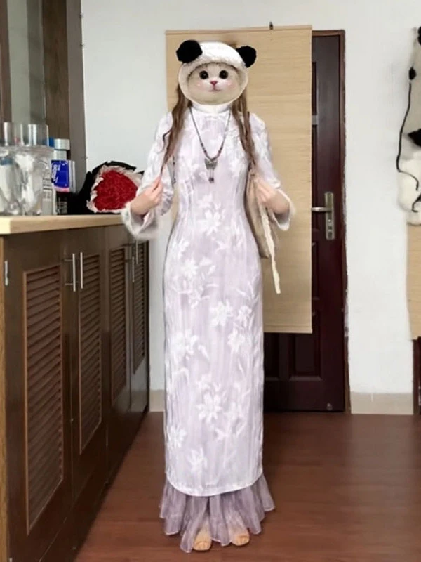 New Chinese Sle National Trend Improved Dr Gentle Wind Super Beautiful Purple Slim Fit Long Skirt Winter
New Chinese Sle National Trend Improved Dr Gentle Wind Super Beautiful Purple Slim Fit Long Skirt Winter