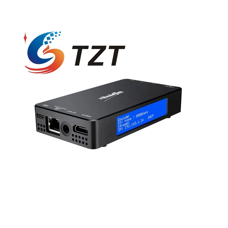 TZT ZowieBox 4K HDMI-compatible Video Encoder Decoder NDI Converter Video Streaming Codec for Youtube/Facebook
TZT ZowieBox 4K HDMI-compatible Video Encoder Decoder NDI Converter Video Streaming Codec for Youtube/Facebook