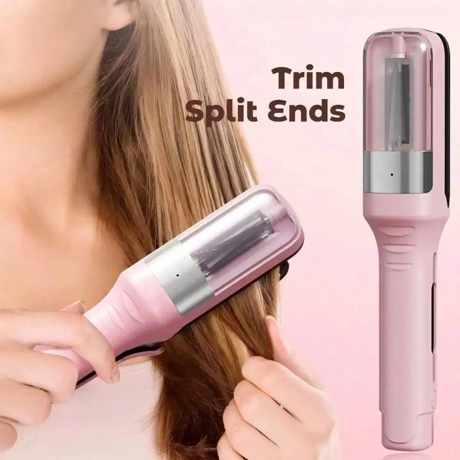 Women's Split End Trimmer, 2-In-1 Hair Cutting & Trimming Device With Clips, Salon-Quality Home Use, Suitable For Wet/Dry Hair
Women's Split End Trimmer, 2-In-1 Hair Cutting & Trimming Device With Clips, Salon-Quality Home Use, Suitable For Wet/Dry Hair
