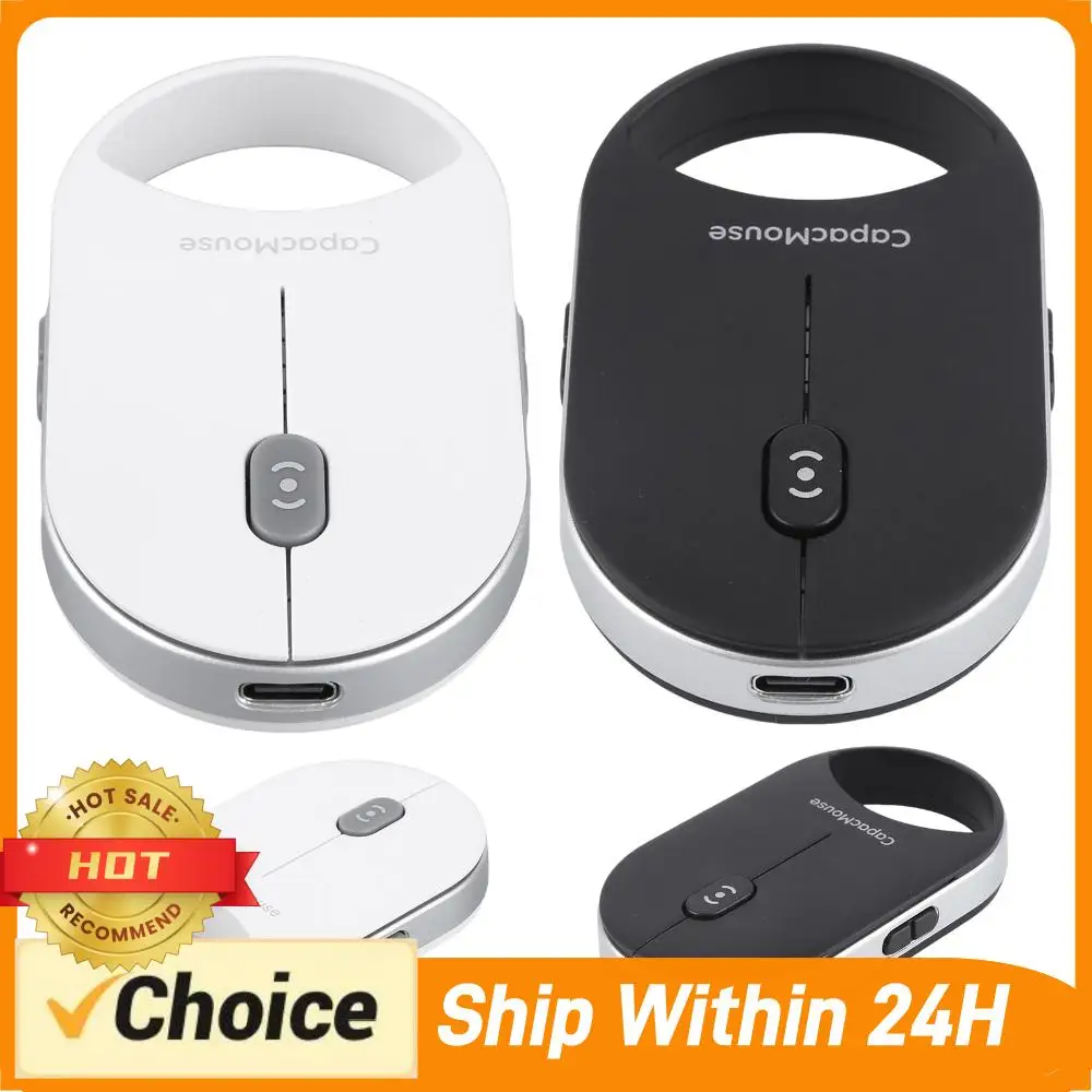 Portable Silent Mouse with USB Receiver Mini Capacitive Mouse Ultra Thin Wireless Computer Mouse for PC Laptop Notebook Desktop