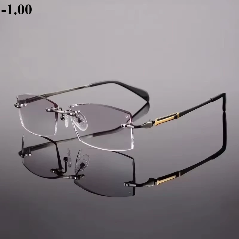 Myopia -100-125-150-175-200-250-275-300-325-350 Men's Glasses Optical Prescription Custom Progressive Titanium Glasses Frameless
Myopia -100-125-150-175-200-250-275-300-325-350 Men's Glasses Optical Prescription Custom Progressive Titanium Glasses Frameless