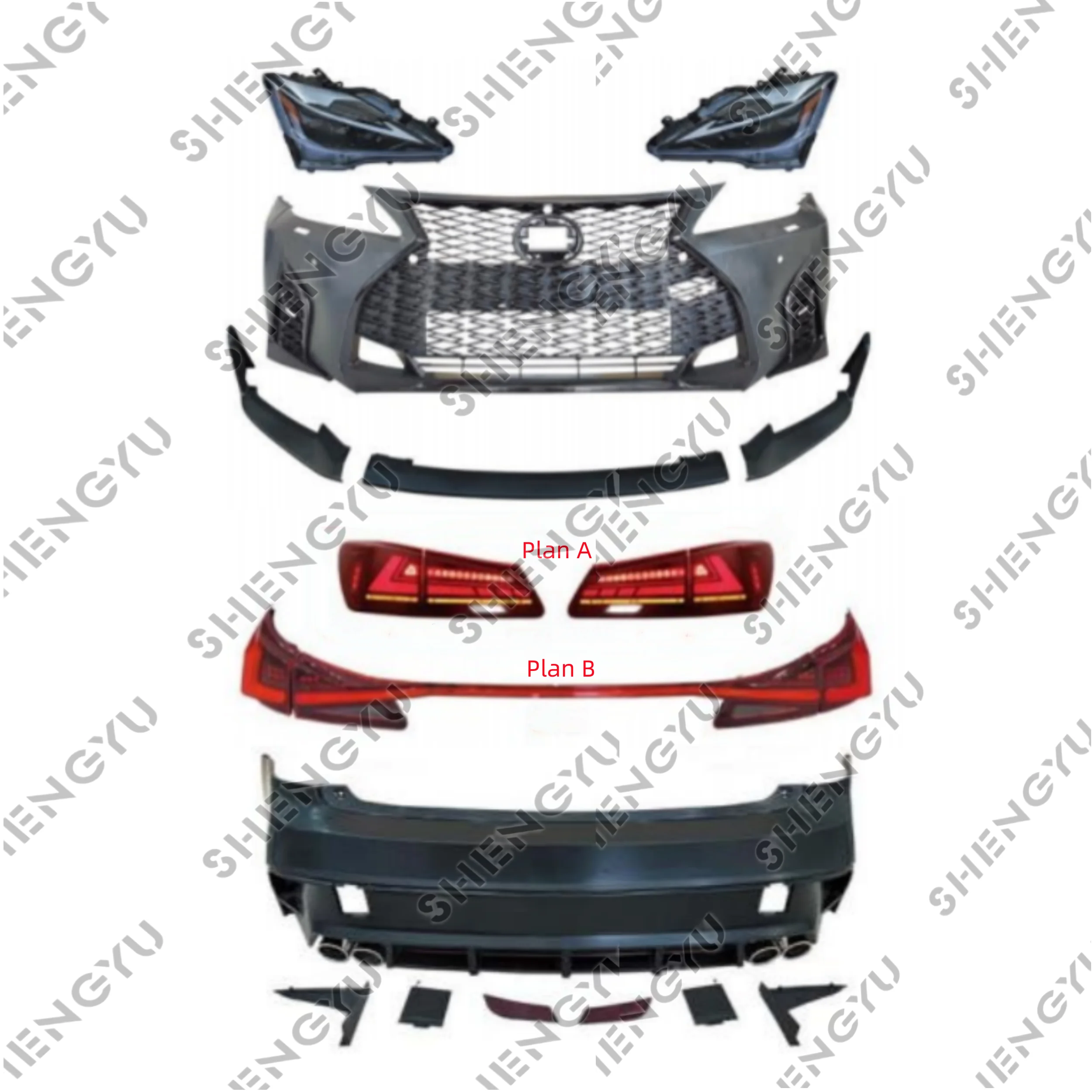 Car Body System for Lexus IS 2006-2012 Modified to 2021 New Style Car Bumpers Grille Front Lip Headlamps Taillamps
Car Body System for Lexus IS 2006-2012 Modified to 2021 New Style Car Bumpers Grille Front Lip Headlamps Taillamps
