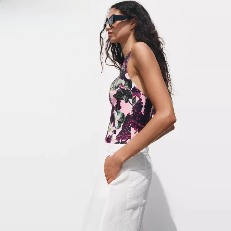 Новый летний женский комбинезон Slim Fit с подвесным воротником и узлом, уличные брюки со средней талией
Новый летний женский комбинезон Slim Fit с подвесным воротником и узлом, уличные брюки со средней талией