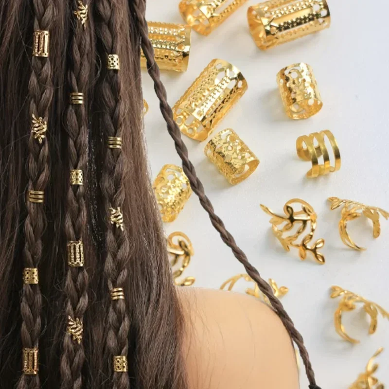 40pcs African Hair Braids mix Hair Braider Metal Hair Rings Beads Cuffs Tubes Charms Hollow Out Dread Decoration Accessories
40pcs African Hair Braids mix Hair Braider Metal Hair Rings Beads Cuffs Tubes Charms Hollow Out Dread Decoration Accessories