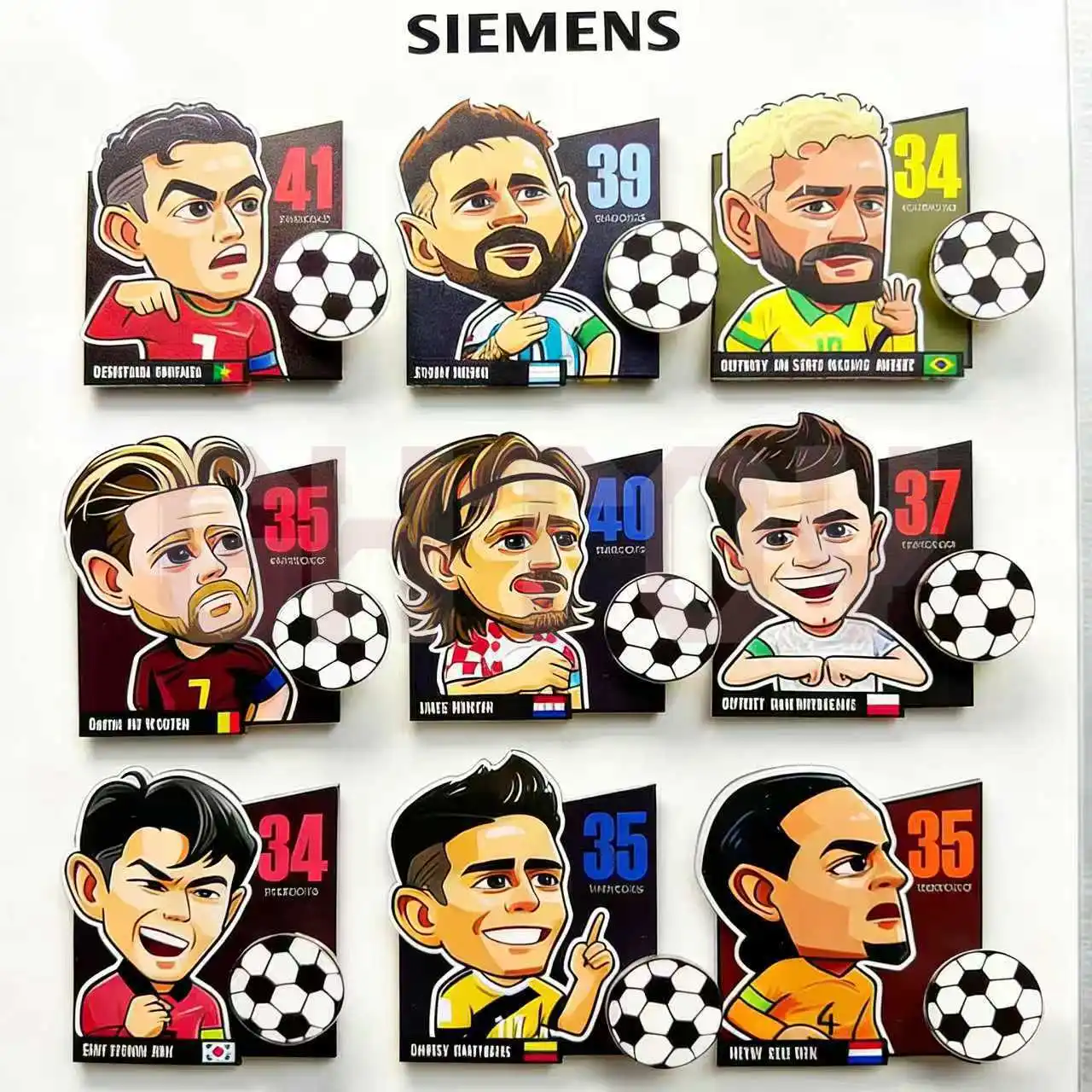 FIFA 2026 Soccer Rotating Fridge Magnet Ronaldo Neymar Football Fan Souvenir Magnetic Refrigerator Sticker Home Decor Small Gift
FIFA 2026 Soccer Rotating Fridge Magnet Ronaldo Neymar Football Fan Souvenir Magnetic Refrigerator Sticker Home Decor Small Gift