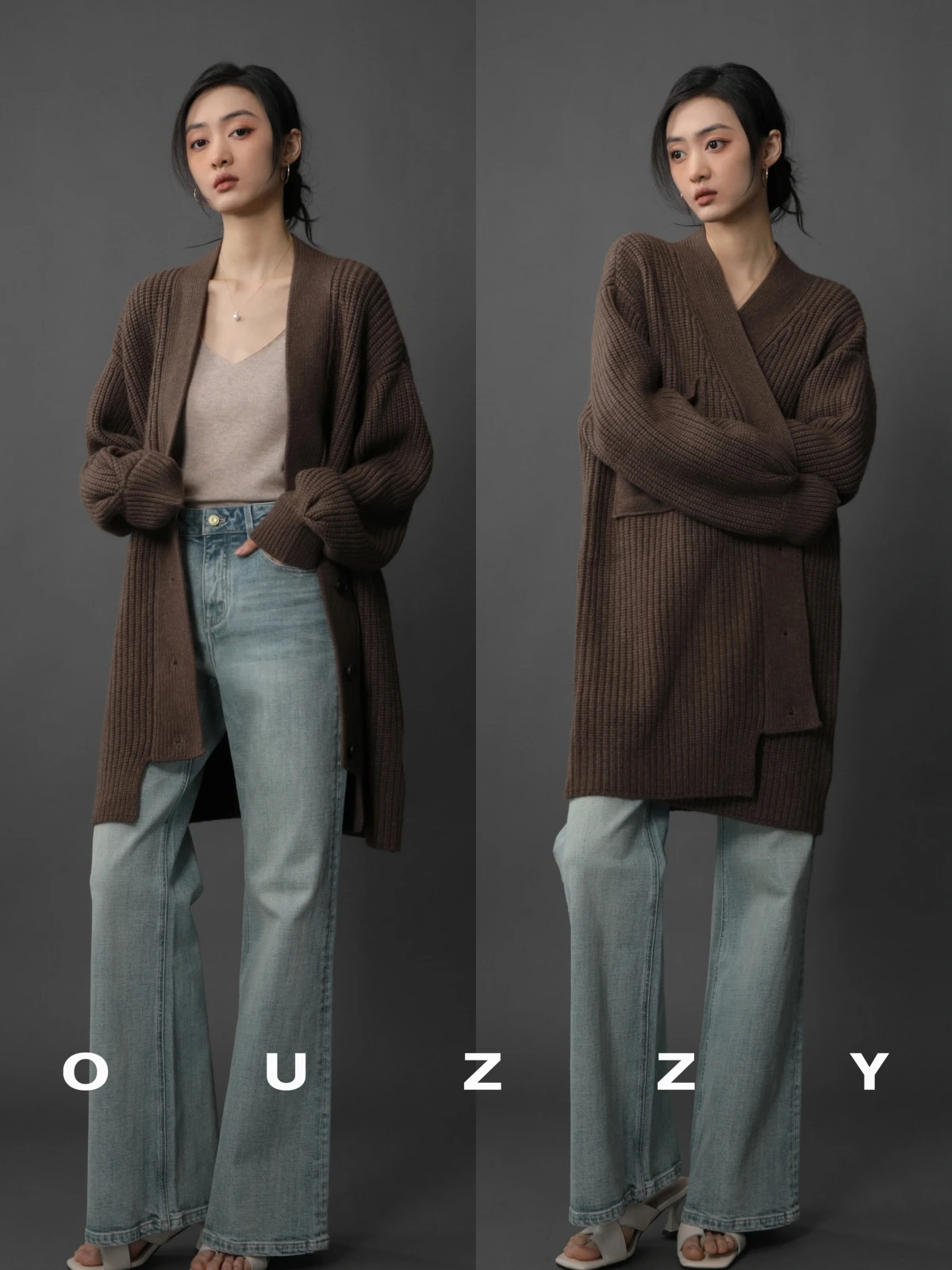 OUZZY классический вязаный кардиган с V-образным вырезом, женское длинное пальто-све, осень-зима, повседневное свободное пальто с открытой передней частью
OUZZY классический вязаный кардиган с V-образным вырезом, женское длинное пальто-све, осень-зима, повседневное свободное пальто с открытой передней частью