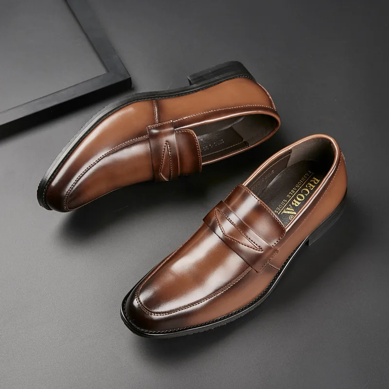 2024 Men's Designer Black Leather Dress Loafers Fashion Luxury British Lace-up Brand Wedding Driving Office Casual Shoes For Men
2024 Men's Designer Black Leather Dress Loafers Fashion Luxury British Lace-up Brand Wedding Driving Office Casual Shoes For Men