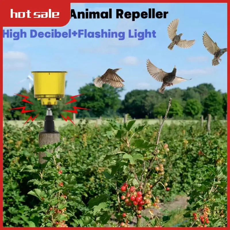 New Solar Bird Repeller, Timed Recording Loudspeaker, Sound And Light Alarm To Protect Rice Fields Or Orchards Durable ,Yellow
New Solar Bird Repeller, Timed Recording Loudspeaker, Sound And Light Alarm To Protect Rice Fields Or Orchards Durable ,Yellow