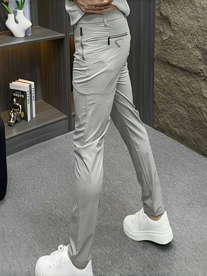 Men's Casual Pants Elastic Comfortable Slim Fit Faionable Lightweight Simple Pure Color Summer Faion Ci Sle Straight Leg
Men's Casual Pants Elastic Comfortable Slim Fit Faionable Lightweight Simple Pure Color Summer Faion Ci Sle Straight Leg