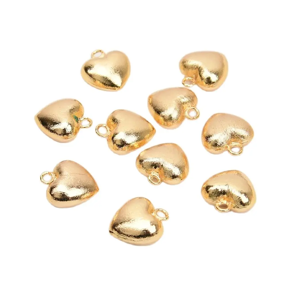 APDGG Wholesale 10 Pcs Gold Plated Copper Heart Shape Brushed Bead Charms Pendant DIY Findings
APDGG Wholesale 10 Pcs Gold Plated Copper Heart Shape Brushed Bead Charms Pendant DIY Findings
