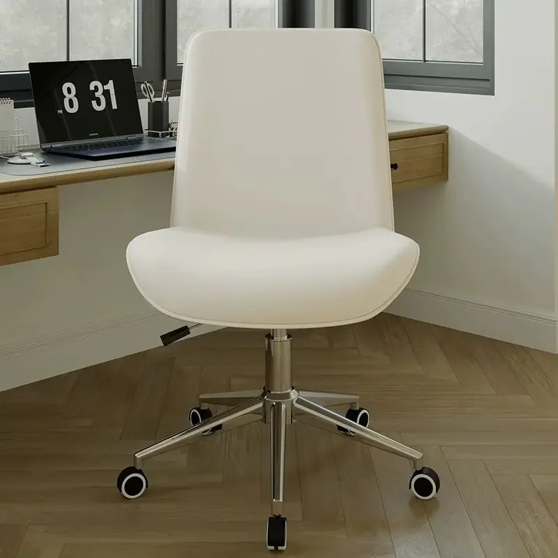 Light luxury, computer chair, universal wheel, office makeup, backrest, sedentary, conference, with wheels, no armrests
Light luxury, computer chair, universal wheel, office makeup, backrest, sedentary, conference, with wheels, no armrests