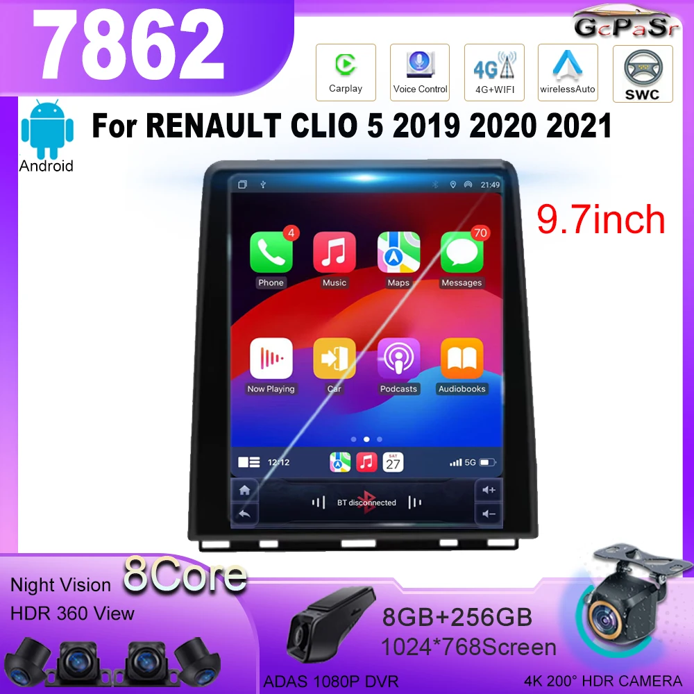 Android 13 для RENAULT CLIO 5 2019 2020 2021 Style Tesla навигация автомобильный радиоприемник мультимедийный плеер 9,7 дюйма Wifi Navi-89gation
Android 13 для RENAULT CLIO 5 2019 2020 2021 Style Tesla навигация автомобильный радиоприемник мультимедийный плеер 9,7 дюйма Wifi Navi-89gation