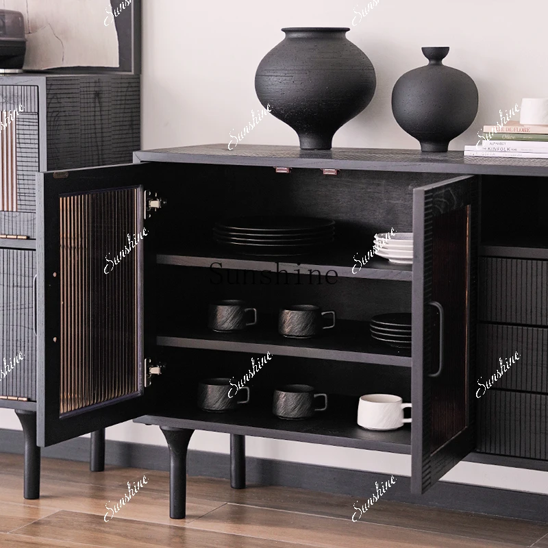 Vintage Side Cabinet Elm Nordic Black Simple Locker FT
Vintage Side Cabinet Elm Nordic Black Simple Locker FT