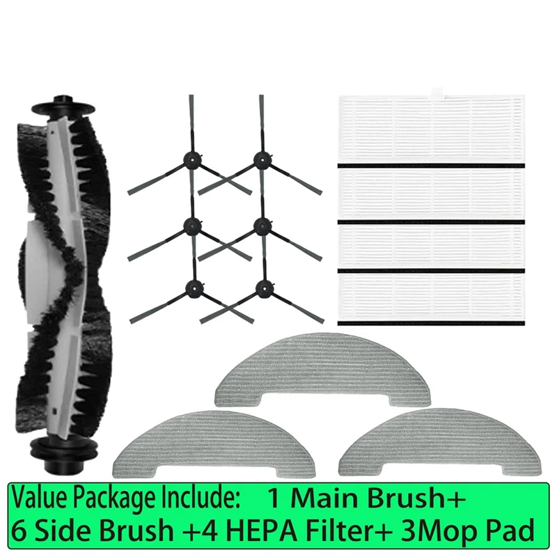 AB15-Replacement Spare Parts For Vactidy T6 /T7 /T8 Robot Vacuum Main Brush Side Brush HEPA Filter Mop Pad Accessories
AB15-Replacement Spare Parts For Vactidy T6 /T7 /T8 Robot Vacuum Main Brush Side Brush HEPA Filter Mop Pad Accessories