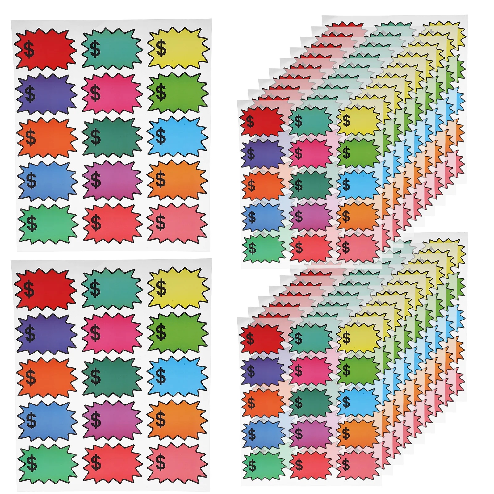 300pcs Blank Explosion Price Tags Stickers Adhesive Labels for Supermarket Sales Retail Store Promotional Display Signs
300pcs Blank Explosion Price Tags Stickers Adhesive Labels for Supermarket Sales Retail Store Promotional Display Signs