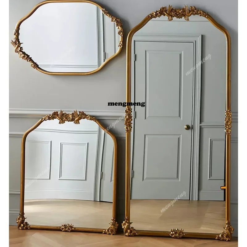 Hot sales French retro makeup mirror American classical carved bathroom mirror home living room wall decoration bedroom full-len
Hot sales French retro makeup mirror American classical carved bathroom mirror home living room wall decoration bedroom full-len