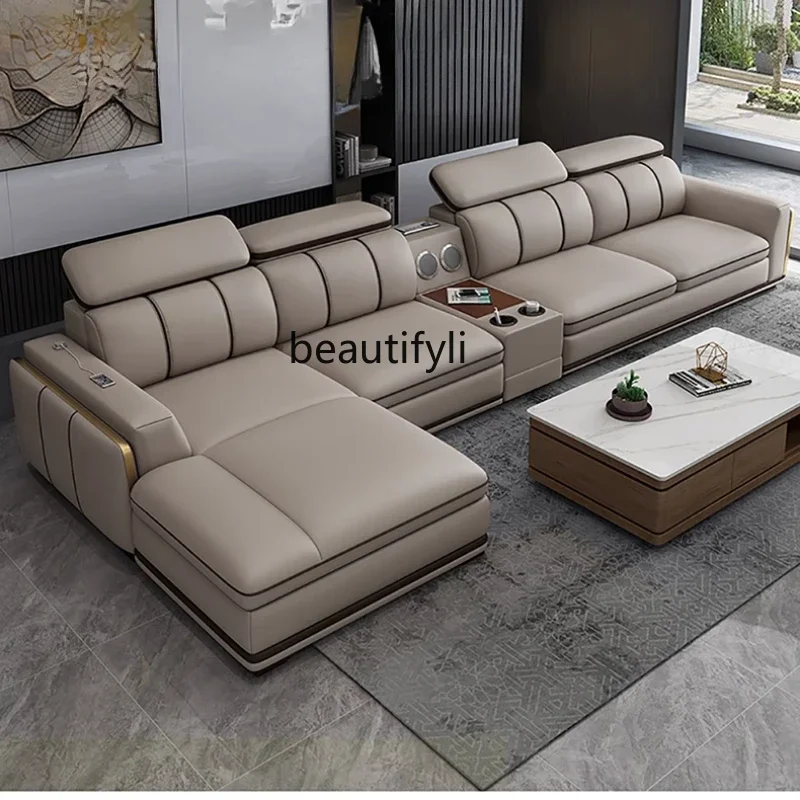 A48 leather sofa first layer cowhide, simple living room, light luxury style leather sofa combination set
A48 leather sofa first layer cowhide, simple living room, light luxury style leather sofa combination set