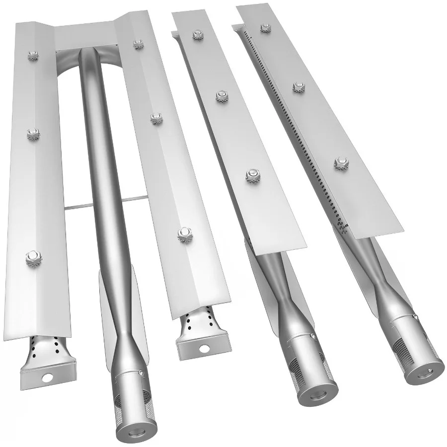 BBQ Burners Replacement Stainless Steel Burner Grill Part Kit 3 Packs BBQ Burners Replacement Grill Burner Replacement w Air F
BBQ Burners Replacement Stainless Steel Burner Grill Part Kit 3 Packs BBQ Burners Replacement Grill Burner Replacement w Air F