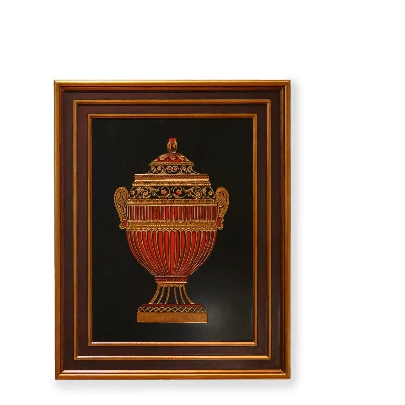 Retro painting living room entrance sofa background wall facing the door decorative painting antique mural
Retro painting living room entrance sofa background wall facing the door decorative painting antique mural