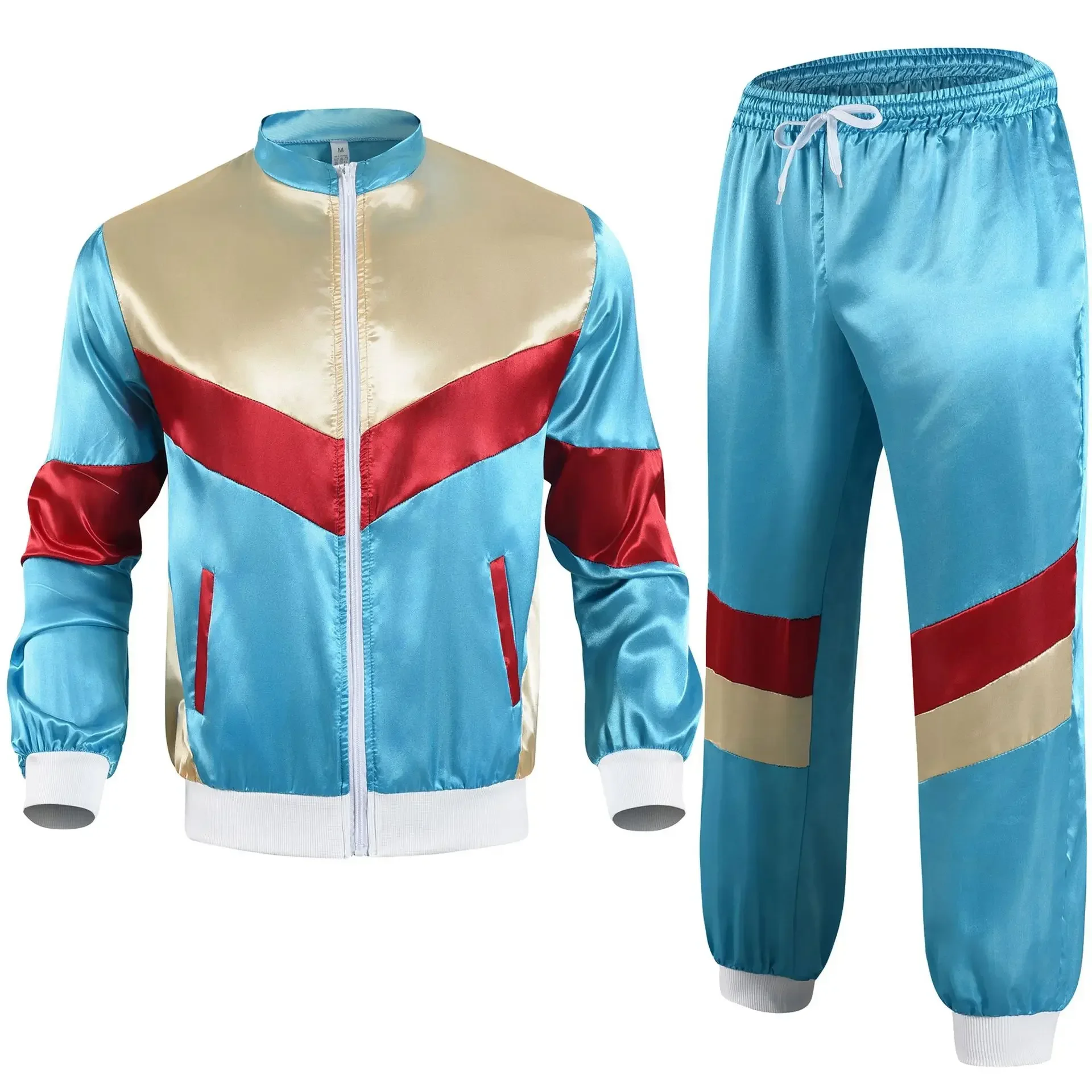 Jogging Wear Retro Style Carnival Theme Party Love Live Cosplay Costums 1990s Disco Tracksuit Jacket and Pants
Jogging Wear Retro Style Carnival Theme Party Love Live Cosplay Costums 1990s Disco Tracksuit Jacket and Pants