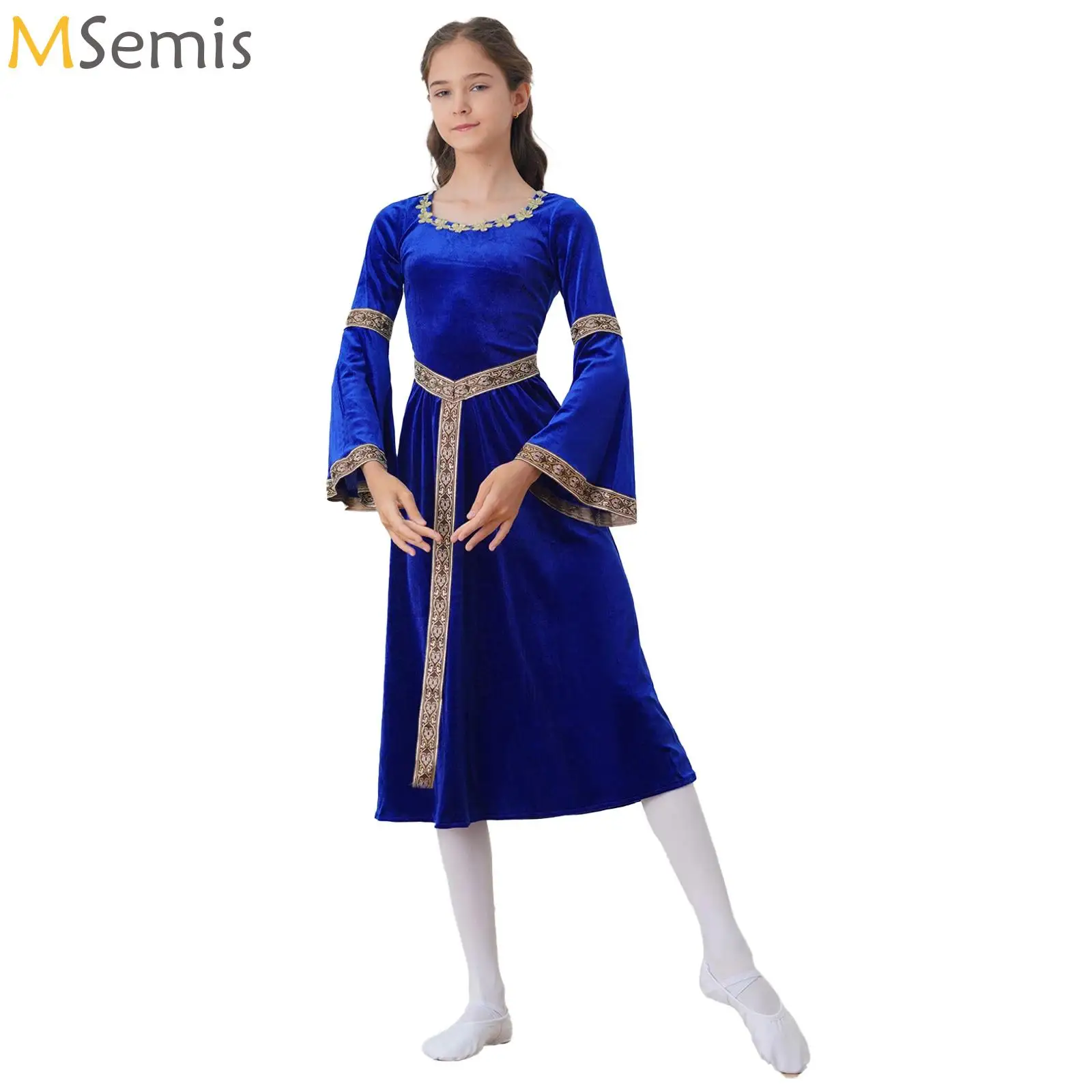 Historical Girls Dress Medieval Renaissance Princess Gown Costumes Victorian Maxi Dress Halloween Cosplay Performance Robe
Historical Girls Dress Medieval Renaissance Princess Gown Costumes Victorian Maxi Dress Halloween Cosplay Performance Robe