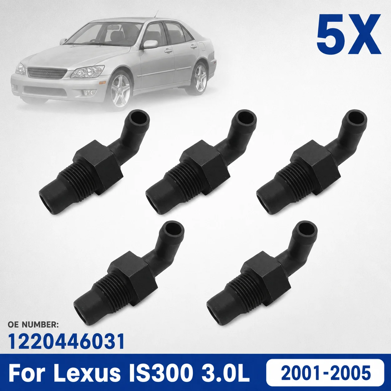 PCV Valve Crankcase Vent Valve For Lexus IS300 2001-2005 3.0L GS300 GS430 SC300 2JZ-GE VVTi 1220446031 12204-46031
PCV Valve Crankcase Vent Valve For Lexus IS300 2001-2005 3.0L GS300 GS430 SC300 2JZ-GE VVTi 1220446031 12204-46031