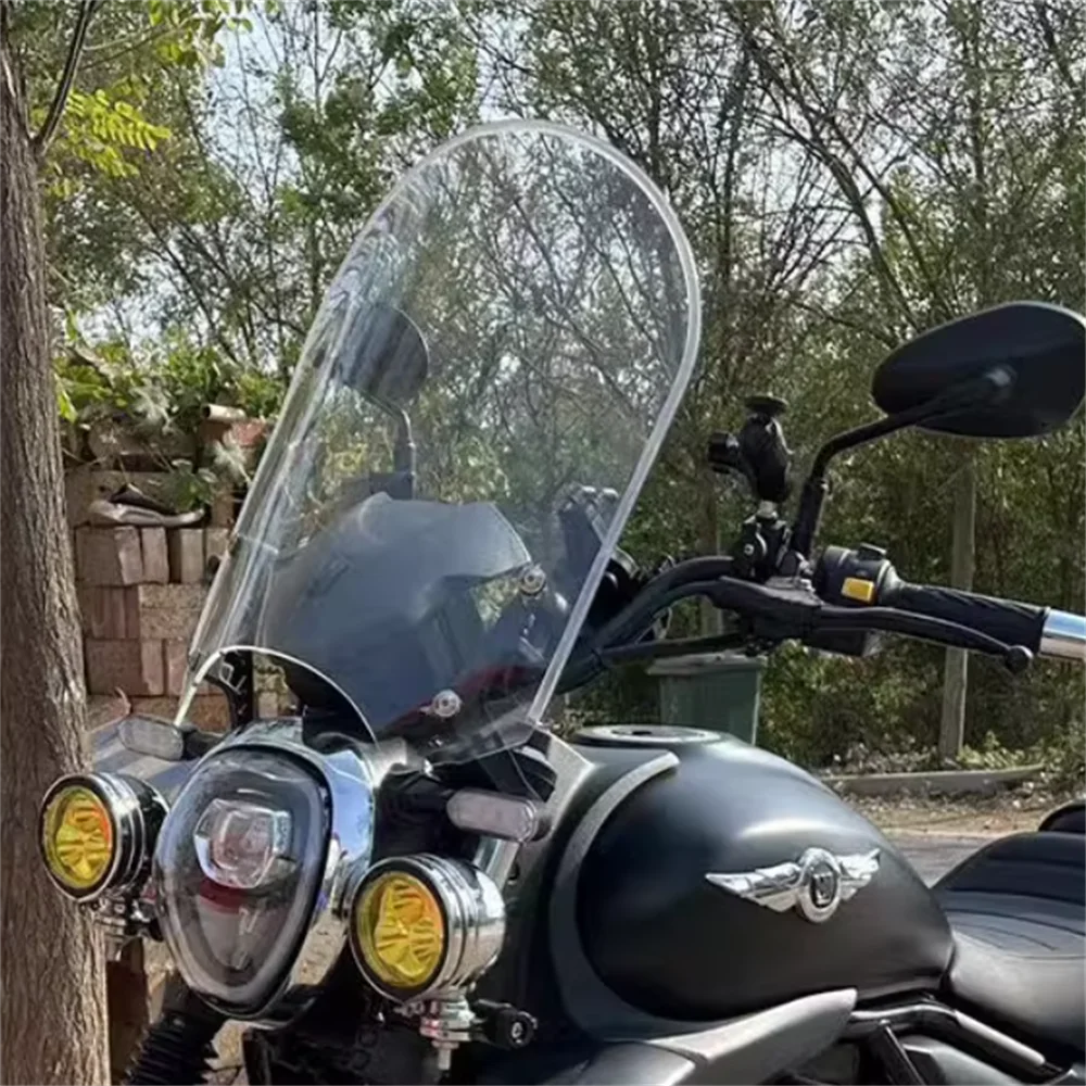 For Haojue TR300 TR 300 Travel Edition the windshield has been modified and the front bumper raised and enlarged windshield
For Haojue TR300 TR 300 Travel Edition the windshield has been modified and the front bumper raised and enlarged windshield