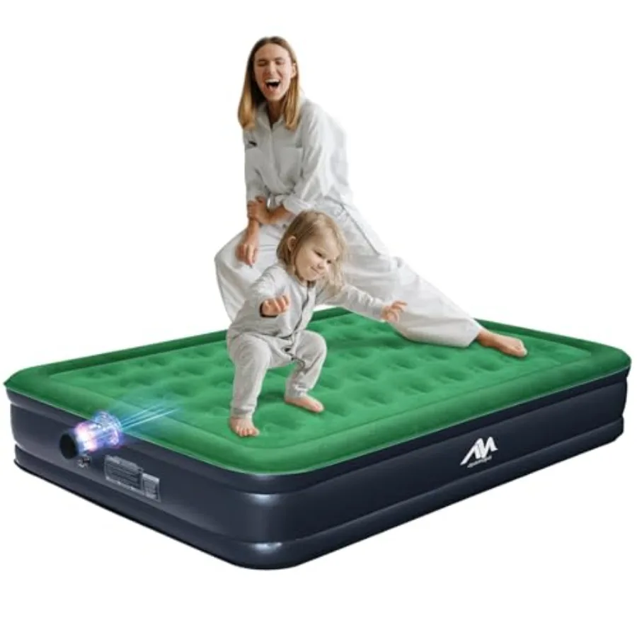 Queen Camping Air Mattress with Built-in Rechargeable and Detachable Pump 10" Height Inflatable Blow Up Airbed Portable Self In
Queen Camping Air Mattress with Built-in Rechargeable and Detachable Pump 10" Height Inflatable Blow Up Airbed Portable Self In