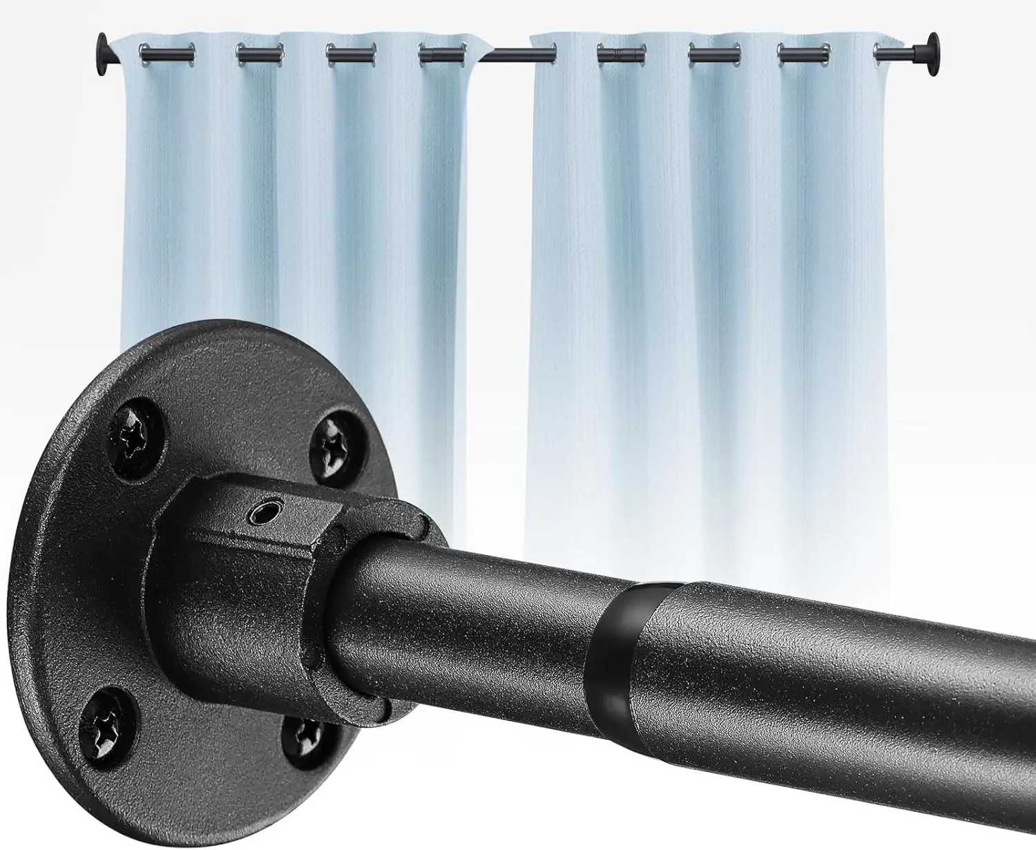 Adjustable Shower Curtain Rod 29-64 inch Heavy Duty Stainless Steel with Anti-Rust Matte Black Finish for Bathroom
Adjustable Shower Curtain Rod 29-64 inch Heavy Duty Stainless Steel with Anti-Rust Matte Black Finish for Bathroom