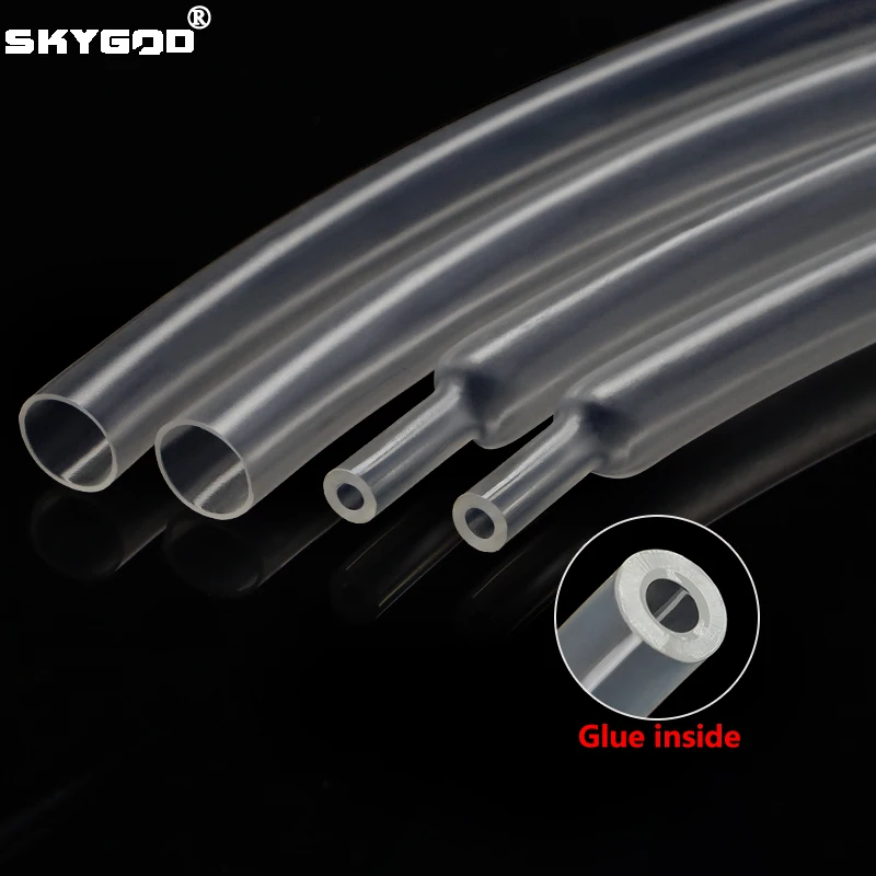 1~10m 3:1 Heat Shrink Tubing With Glue Diameter 1.6~39mm Clear Dual Wall Adhensive Polyolefin Sleeve Lined Wire Cable Protector
1~10m 3:1 Heat Shrink Tubing With Glue Diameter 1.6~39mm Clear Dual Wall Adhensive Polyolefin Sleeve Lined Wire Cable Protector
