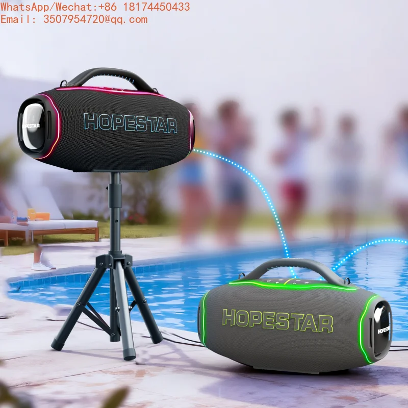 Hopestar A90 Portable Wireless Speaker Large Volume Heavy Bass RGB Lighting Airplay Outdoor Waterproof SPEAKER For Mobile Phone
Hopestar A90 Portable Wireless Speaker Large Volume Heavy Bass RGB Lighting Airplay Outdoor Waterproof SPEAKER For Mobile Phone