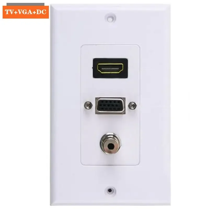 Беспроводная аудиопанель DC3.5 с разъемом HDMI и VGA, совместимая с прямым подключением к розетке, компьютерная розетка высокой четкости
Беспроводная аудиопанель DC3.5 с разъемом HDMI и VGA, совместимая с прямым подключением к розетке, компьютерная розетка высокой четкости