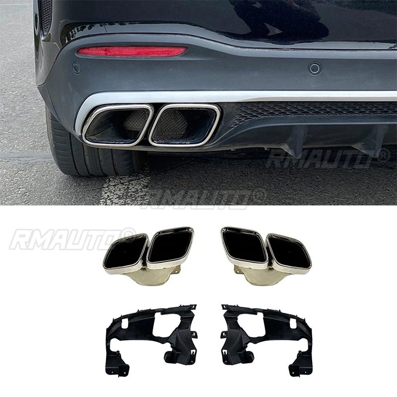 Car Rear Exhaust Tail Pipe Muffler For Mercedes-Benz GLE53 GLE63 AMG W167 2020-2022 Stainless Steel Four Outlet Exhaust Pipe
Car Rear Exhaust Tail Pipe Muffler For Mercedes-Benz GLE53 GLE63 AMG W167 2020-2022 Stainless Steel Four Outlet Exhaust Pipe