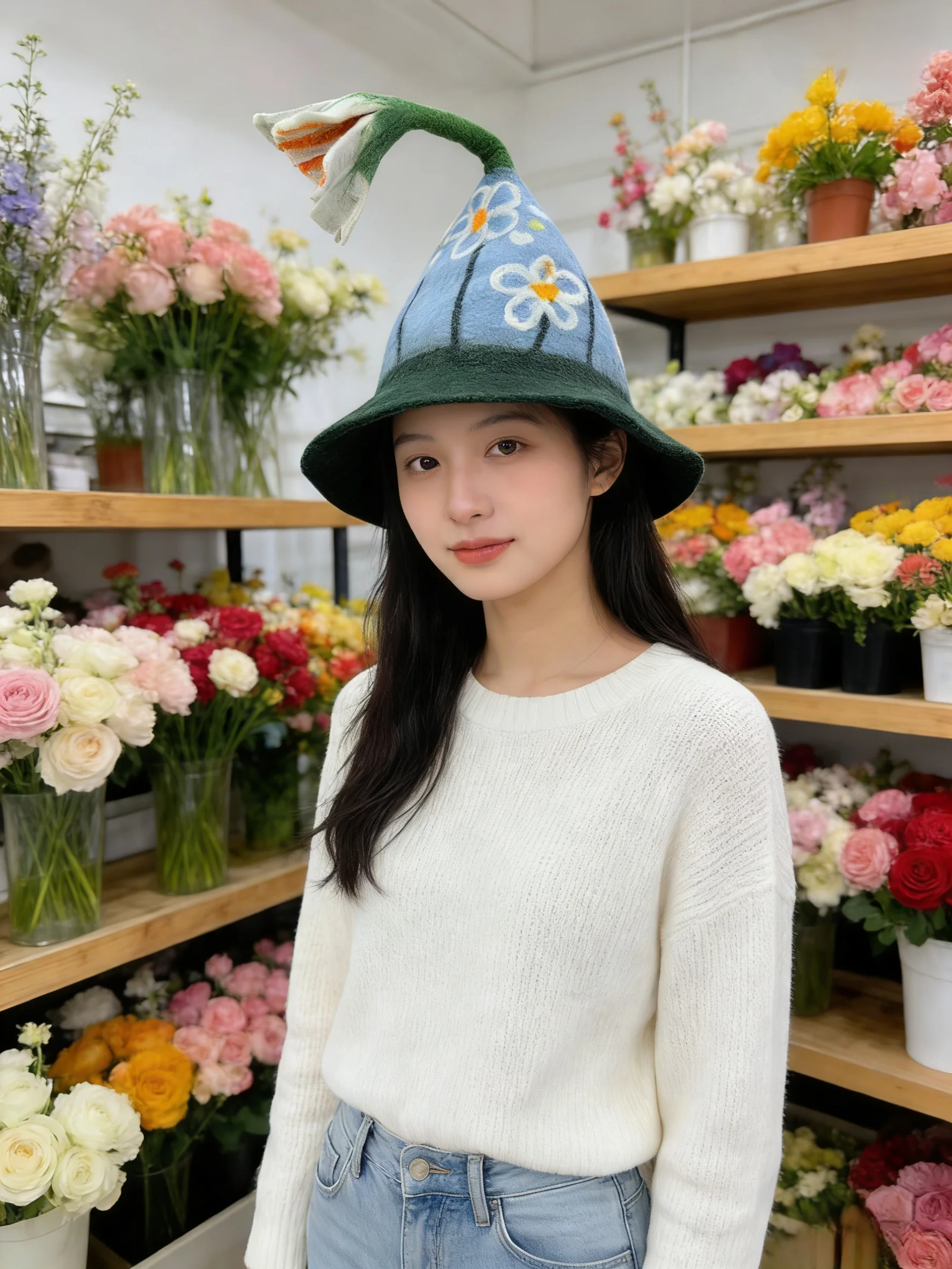 Handmade Wool Felt Hat Elegant Sweet Style Attention-Grabbing Floral Petal Design Original Lady's Gift Spring Autumn Winter
Handmade Wool Felt Hat Elegant Sweet Style Attention-Grabbing Floral Petal Design Original Lady's Gift Spring Autumn Winter
