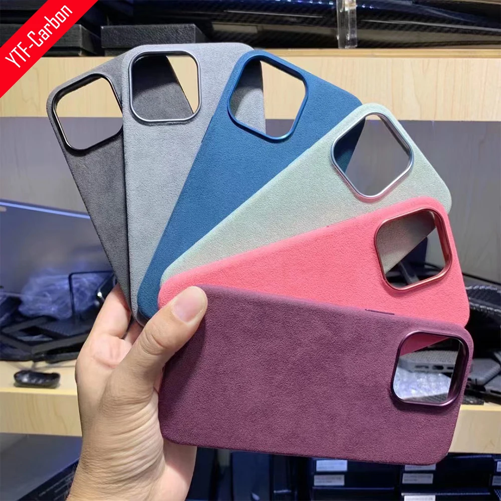 Suede leather for iphone 12 13 14 15 pro max plus mini fur MagSafe magnetic phone case carbon.
Suede leather for iphone 12 13 14 15 pro max plus mini fur MagSafe magnetic phone case carbon.