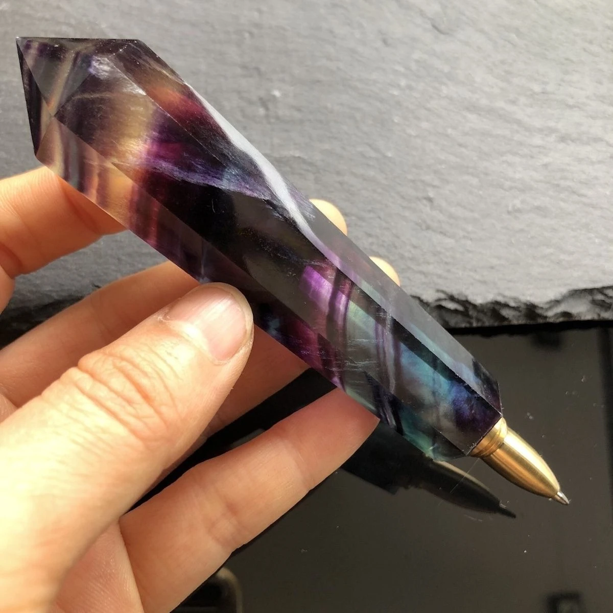 Natural Crystal Colored Firefly Ballpoint Pen Rainbow Ore Gel Pens Gift Unique Design Bead Pen Gift Cute Collection Gift Pens
Natural Crystal Colored Firefly Ballpoint Pen Rainbow Ore Gel Pens Gift Unique Design Bead Pen Gift Cute Collection Gift Pens