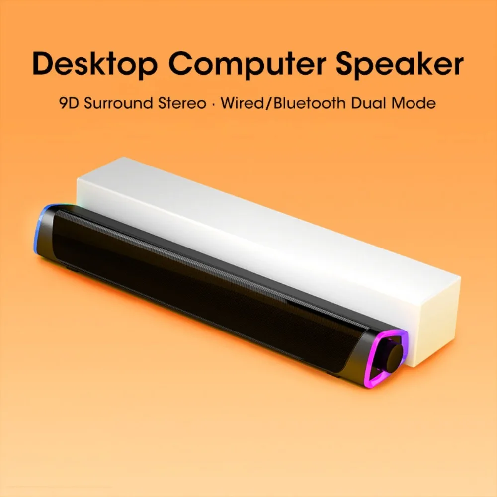 4D Computer Speaker Bar Stereo Sound Subwoofer Bluetooth Speaker For Macbook Laptop Notebook PC Music Player Wired Loudspeaker
4D Computer Speaker Bar Stereo Sound Subwoofer Bluetooth Speaker For Macbook Laptop Notebook PC Music Player Wired Loudspeaker