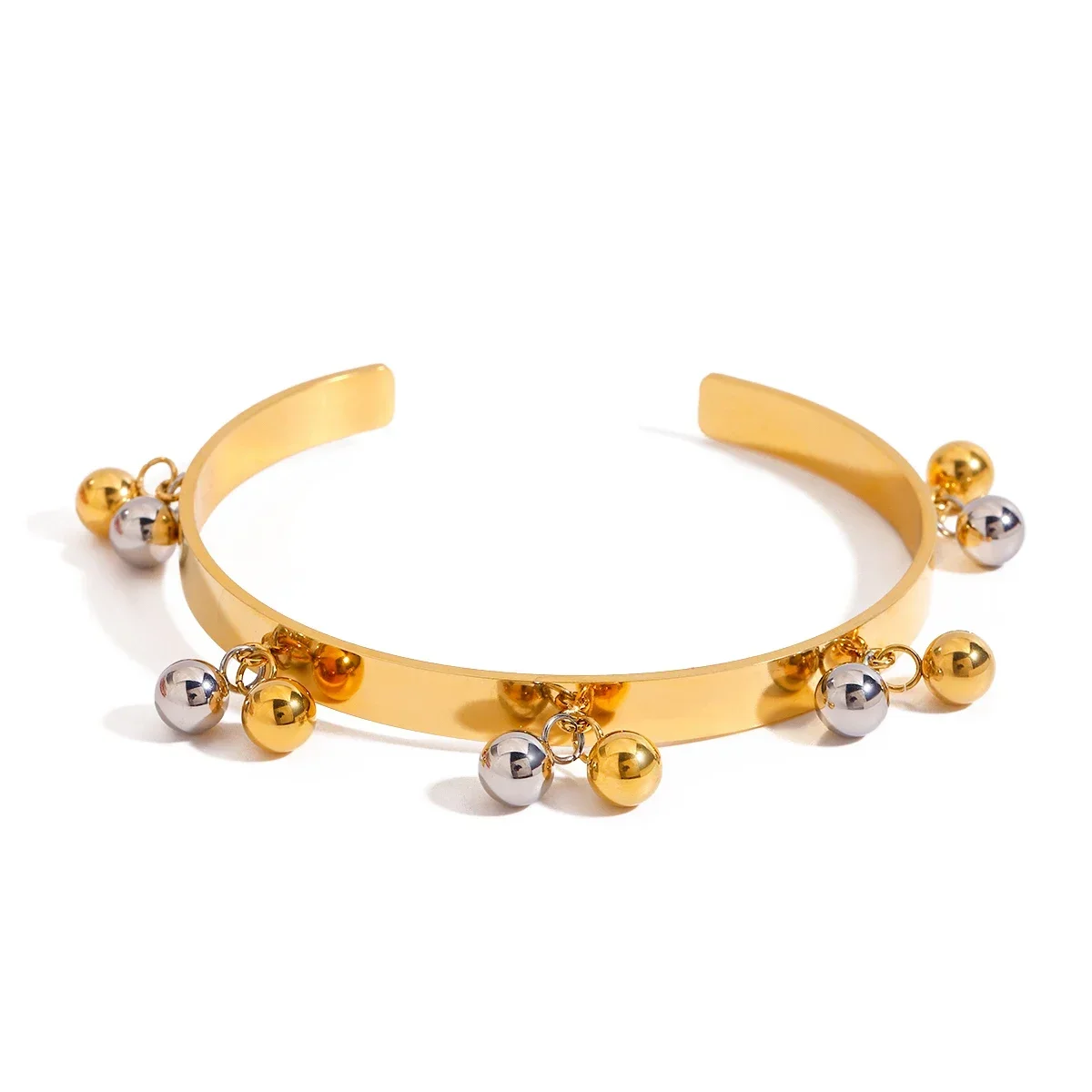 Youthway Personality Design Minimalist Stainless Steel Gold&Silver Beads Pendant Bracelet Bangle Waterproof Women Jewelry Gift
Youthway Personality Design Minimalist Stainless Steel Gold&Silver Beads Pendant Bracelet Bangle Waterproof Women Jewelry Gift