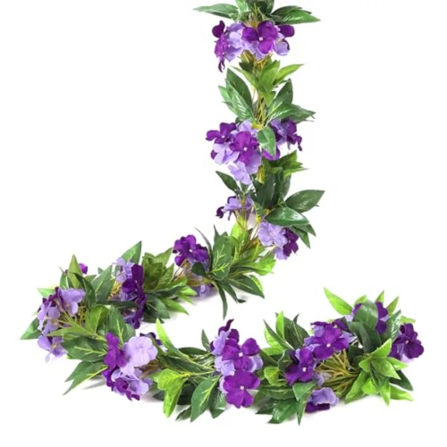 6 Pack Artificial Flower Garlands 15.8FT Fake Impatiens Vines Silk Flowers Hanging Impatien Ivy for Wedding Arch Party Home Gar
6 Pack Artificial Flower Garlands 15.8FT Fake Impatiens Vines Silk Flowers Hanging Impatien Ivy for Wedding Arch Party Home Gar