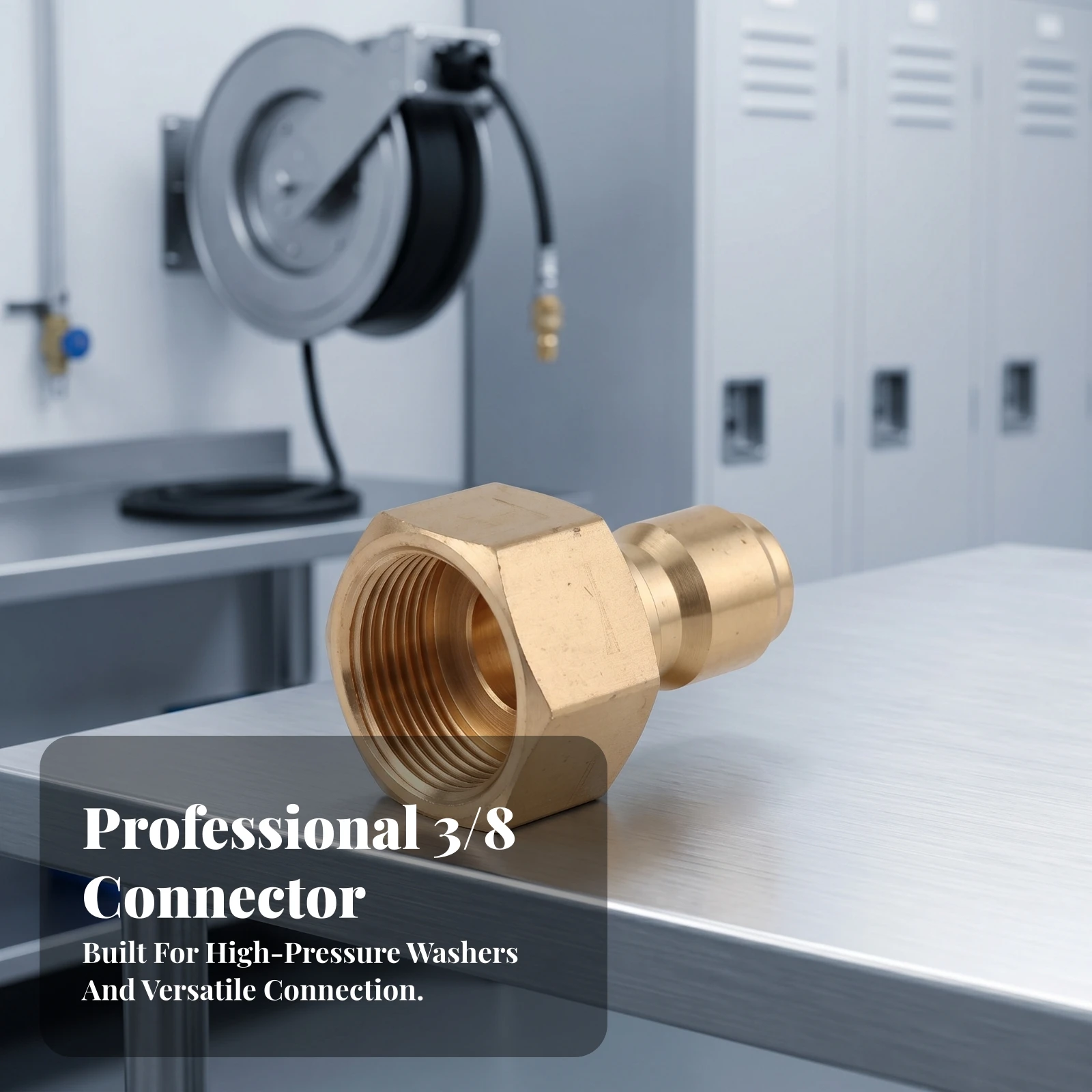 Quick-Connect Coupler Cleaning Tool Parts Brass Quick Connect Coupler Threaded Pressure Washer Brass Fitting Heavy Duty
Quick-Connect Coupler Cleaning Tool Parts Brass Quick Connect Coupler Threaded Pressure Washer Brass Fitting Heavy Duty