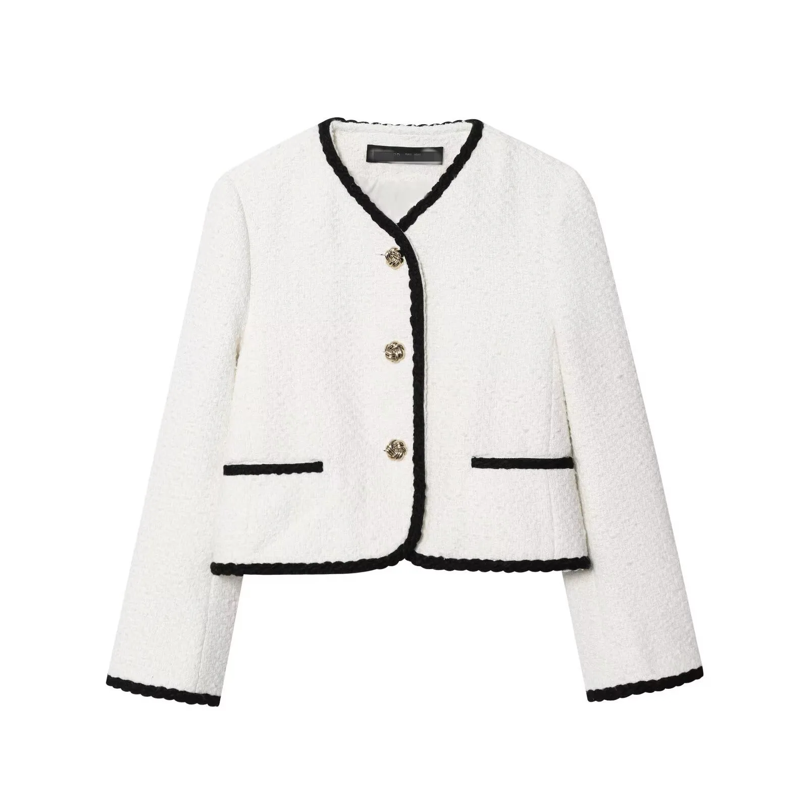 New Autumn Fashion Casual Long Sleeve O-neck Single Breasted Patchwork Slim Fit Outerwear For Women 
New Autumn Fashion Casual Long Sleeve O-neck Single Breasted Patchwork Slim Fit Outerwear For Women