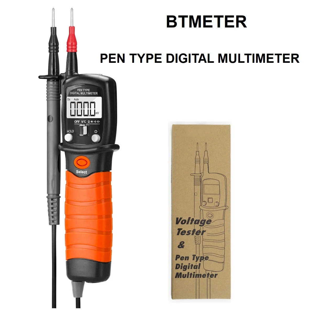 38B Pen Digital Multimeter True RMS Auto Range NCV Tester AC DC Voltage Ohm Diode Buzzer for Electrician Automotive Technician
38B Pen Digital Multimeter True RMS Auto Range NCV Tester AC DC Voltage Ohm Diode Buzzer for Electrician Automotive Technician