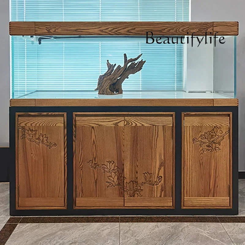 X36 Solid Wood Fish Tank Living Room Large Bottom Filter Mahogany Safflower Pear New Chinese Aquarium Ultra White Arowana Tank
X36 Solid Wood Fish Tank Living Room Large Bottom Filter Mahogany Safflower Pear New Chinese Aquarium Ultra White Arowana Tank