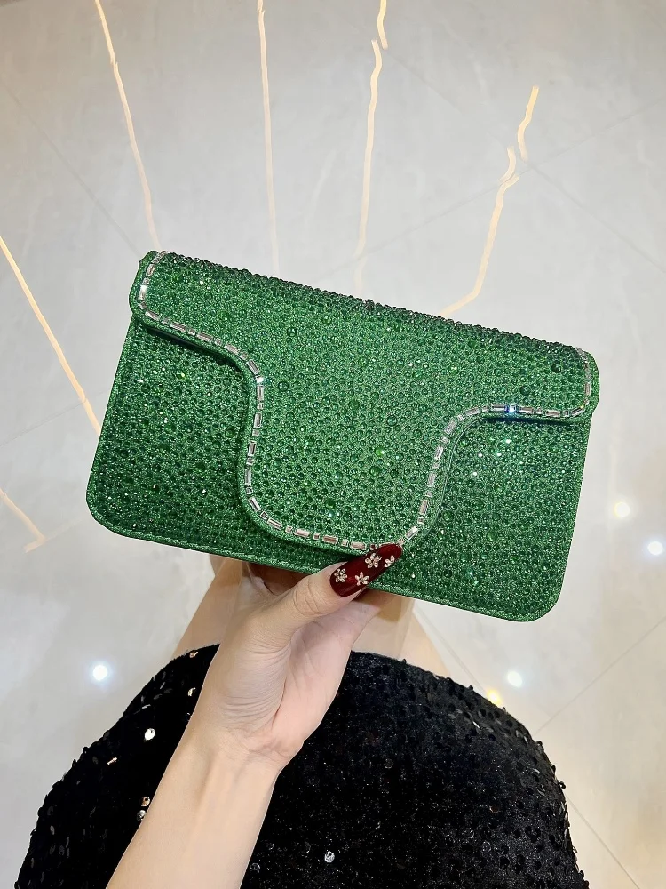 New Arrival Full Diamond Studded Evening Clutch Bag For Women Fashionable Elegant Leather Flap Handbag Wedding Purse Clutch 2025
New Arrival Full Diamond Studded Evening Clutch Bag For Women Fashionable Elegant Leather Flap Handbag Wedding Purse Clutch 2025