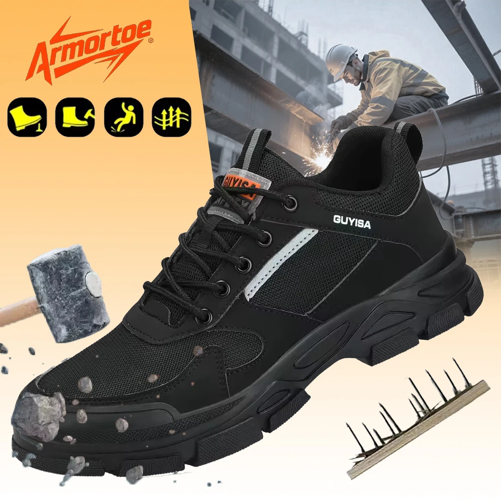 ArmorToe Four Seasons Section Safety Shoes Steel Head Anti-smash Anti-stabbing Work Shoes Breathable Wear-resistant #Armor2605
ArmorToe Four Seasons Section Safety Shoes Steel Head Anti-smash Anti-stabbing Work Shoes Breathable Wear-resistant #Armor2605