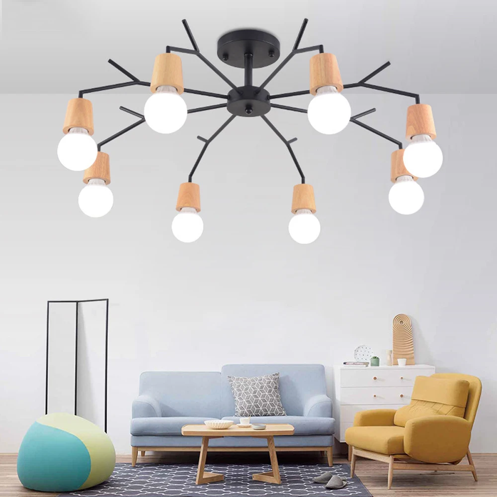 Nordic led Ceiling Lights for Bedroom Living Room Decor Modern Ceiling Lamps Indoor Wood Sputnik Chandelier Lighting Home Decor
Nordic led Ceiling Lights for Bedroom Living Room Decor Modern Ceiling Lamps Indoor Wood Sputnik Chandelier Lighting Home Decor