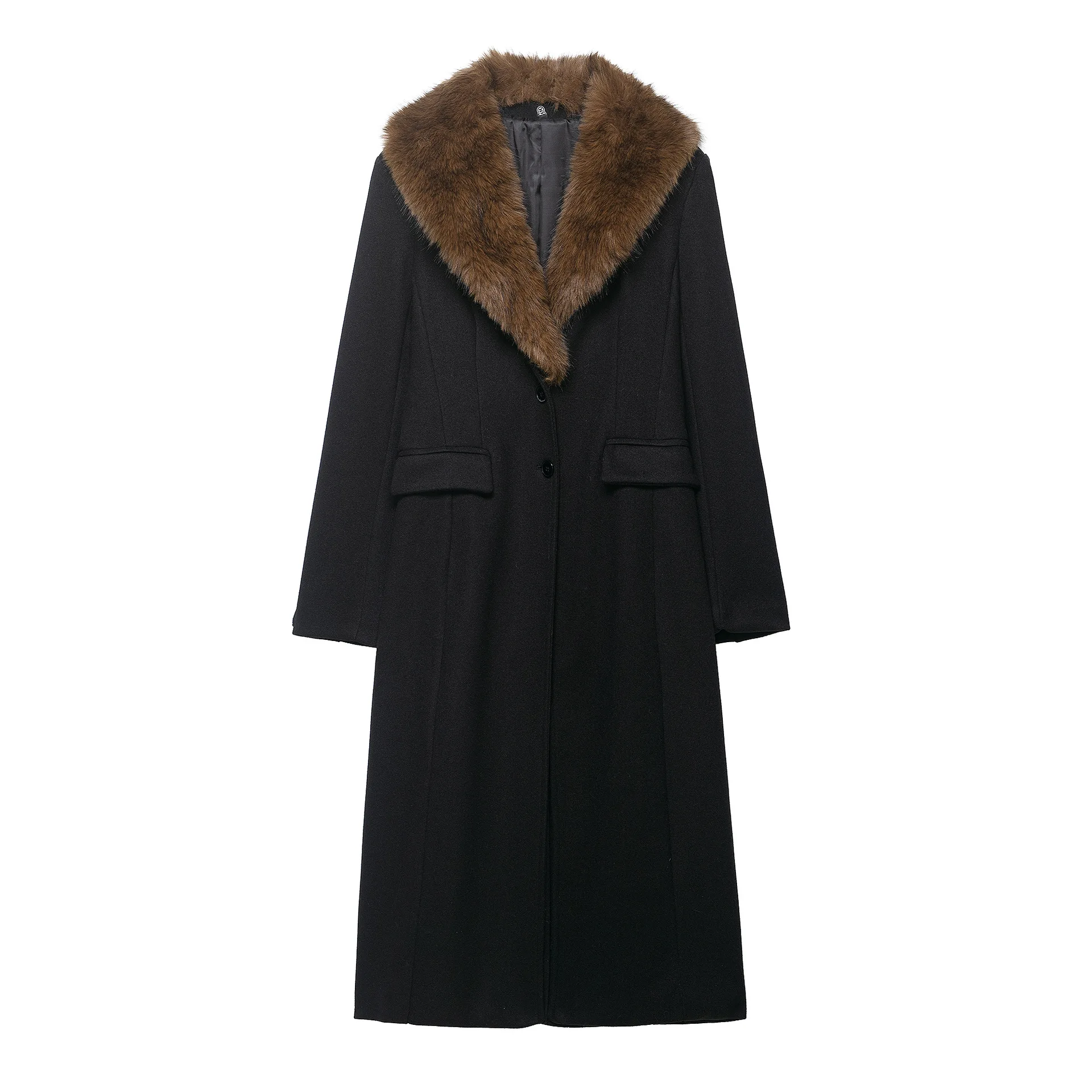 Women's Fashionable Faux Fur Collar Wool Blend Coat 4LYK
Women's Fashionable Faux Fur Collar Wool Blend Coat 4LYK